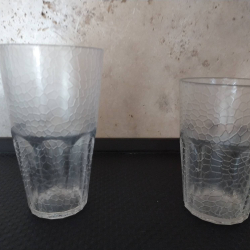 Verre plastique granité 33/40cl